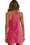 Summer Sleeveless Vest Dress Pocket Sports Short Skirt