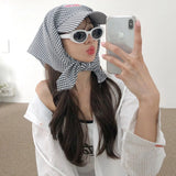 Women's Korean Stripe V-Neck Sun Protection Shirt Top