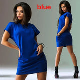 Summer Fashion Women Dress Dresses Casual Short Sleeve