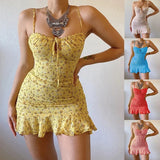 Women's Floral Slip Dress Casual Summer Homewear Style