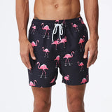 Summer Swimming Shorts Men Printing Fashion Polyester Swimsuit