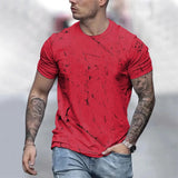Men's Oversized T-Shirts Summer Fashion  Round Neck T-Shirt