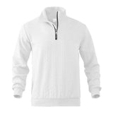 Men’s Stand Collar Half-Zip Sweatshirt – Warm Long Sleeve Pullover