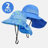 2 Pack Children's Sun Hat UV Protection Beach Sun Hat