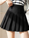 Women Pleated Skirts Summer High Waist Zipper JK Mini Skirts