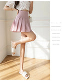 Women Pleated Skirts Summer High Waist Zipper JK Mini Skirts