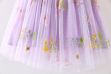 Toddler Girls Princess Tulle Dress Puff Sleeve Tutu Dress