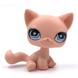 Rare pet toy Mini Stands Short Hair Kitten Old Figures Collection Original Bobble head toy lps