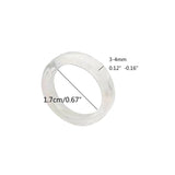 2Pcs Resin Rings Aesthetic Women Teen Girl Stackable Ring
