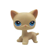 Rare pet toy Mini Stands Short Hair Kitten Old Figures Collection Original Bobble head toy lps