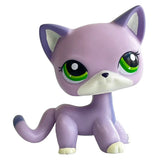 Rare pet toy Mini Stands Short Hair Kitten Old Figures Collection Original Bobble head toy lps