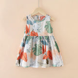 Girls Sleeveless Princess Dress Cute Summer Casual Outfit