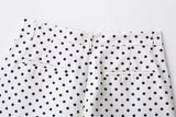 Women's Polka Dot Turtleneck Zipper Jacket with Pockets