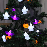 Halloween LED Pumpkin String Lights Outdoor Hanging Decor Garland