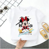 Mickey Minnie Summer Children's Pure Cotton Short-Sleeved