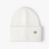 Women's Rabbit Fur Winter Hat Warm Beanie Solid Color Cap