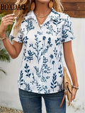 Flower Plant 3D Print Ladies Shirts Women's Short-Sleeve