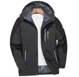 Men's Lightweight Waterproof Casual Windbreaker Outdoor Mountaineering Jacket With Hoodie