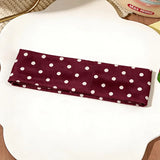 Retro Polka Dot Wide Headband for Women Yoga & Fashion Wear