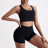 Women's Fitness Sport bra top cross back With chest pad
