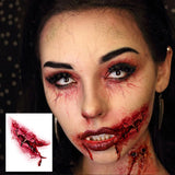Halloween Scary Fake Scar Temporary Tattoo - Bloody Scratches Sticker