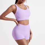 Women's Fitness Sport bra top cross back With chest pad