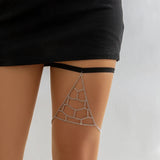 IngeSight.Z Pearl Tassel Thigh Chain Women Adjustable Leg