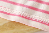 Girls Striped Polo Dress Short Sleeve A-Line School Dress