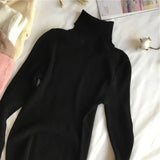 Women’s Ribbed Turtleneck Sweater Long Sleeve Warm Knit