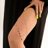 IngeSight.Z Pearl Tassel Thigh Chain Women Adjustable Leg