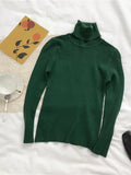 Women’s Ribbed Turtleneck Sweater Long Sleeve Warm Knit