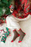 Christmas coral fleece warm and thick winter socks snowman floor socks