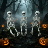 Halloween 30cm Posable Skeleton Prop Horror Skull Party Decoration