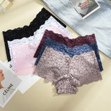 5PCS/SET Women's Sexy Lace Panties Low Waist Bow MultiColor