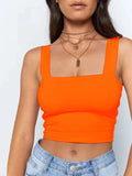 Sleeveless Summer Crop Top White Women Black Casual T Shirt