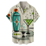 Men’s Hawaiian Floral Short Sleeve Casual Summer Shirt