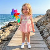 Toddler Kids Baby Girls Summer Flower Tanks Tops + Shorts