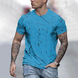 Men's Oversized T-Shirts Summer Fashion  Round Neck T-Shirt