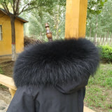 100% Real Fur Collar Women Raccoon Fur Scarf Warm Scarves Natural Fur Trim For Hood Man Coat Parkas Jackets Shawl Universal Down