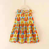 Girls Sleeveless Princess Dress Cute Summer Casual Outfit