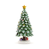 Cute Christmas Tree Figurine with Star & Gift Boxes Table Decor
