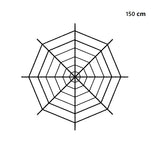 Huge Black Plush Spider Halloween Props (50-200cm Decor for Party Web)