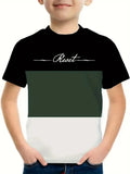 Kids' T-Shirt Fashion Simple Printed Short Sleeve Casual