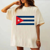 Cuba T-Shirt Women's Harajuku Classic Gothic Trendy Top Tees