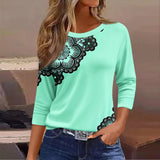 Women's fashion casual long-sleeved T-shirt for ladies T-shirt