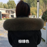 100% Natural Real Fox Fur Collar Fashion Scarves For Ladies Coat Jacket Winter Fur Scarf Black White Shawl