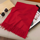 Women's Winter Cashmere Scarf Warm Pashmina Shawl Wrap