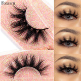 FOXESJI Makeup Eyelashes 3D Mink Eye Lashes Fluffy Soft Wispy Natural Lashes Extension Reusable Fake Lashes False Eyelashes
