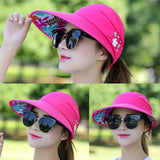 Fashion Wide Brim Sun Hat Anti-UV Beach Visor Cap Women