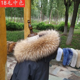 100% Real Fur Collar Women Raccoon Fur Scarf Warm Scarves Natural Fur Trim For Hood Man Coat Parkas Jackets Shawl Universal Down